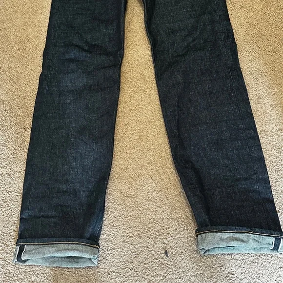 Bravestar Selvage Jeans – True Straight Cut, Raw Selvage , MiUSA, Tag Size 35